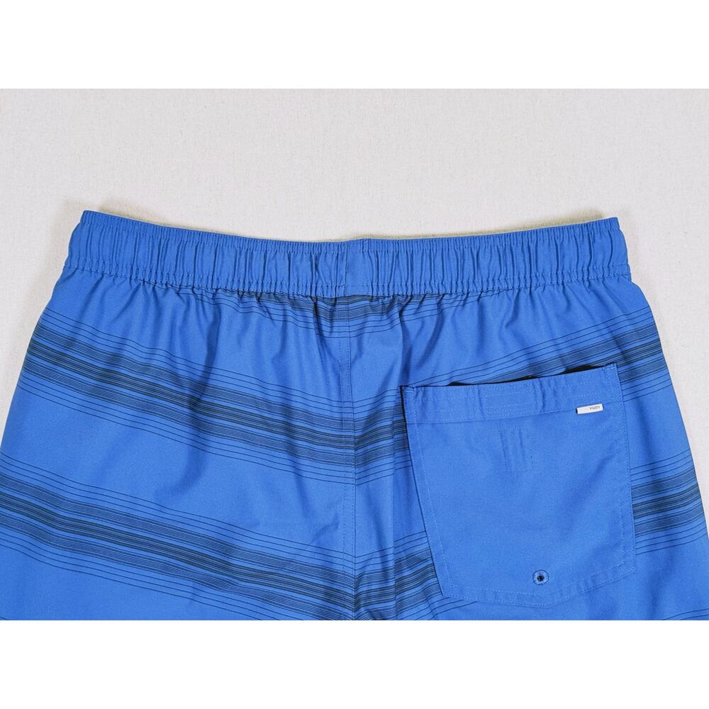 Vuori Mens Kore Short Lined 7" Size Medium Sea Gradient Stripe Blue Athletic Gym - Picture 10 of 11